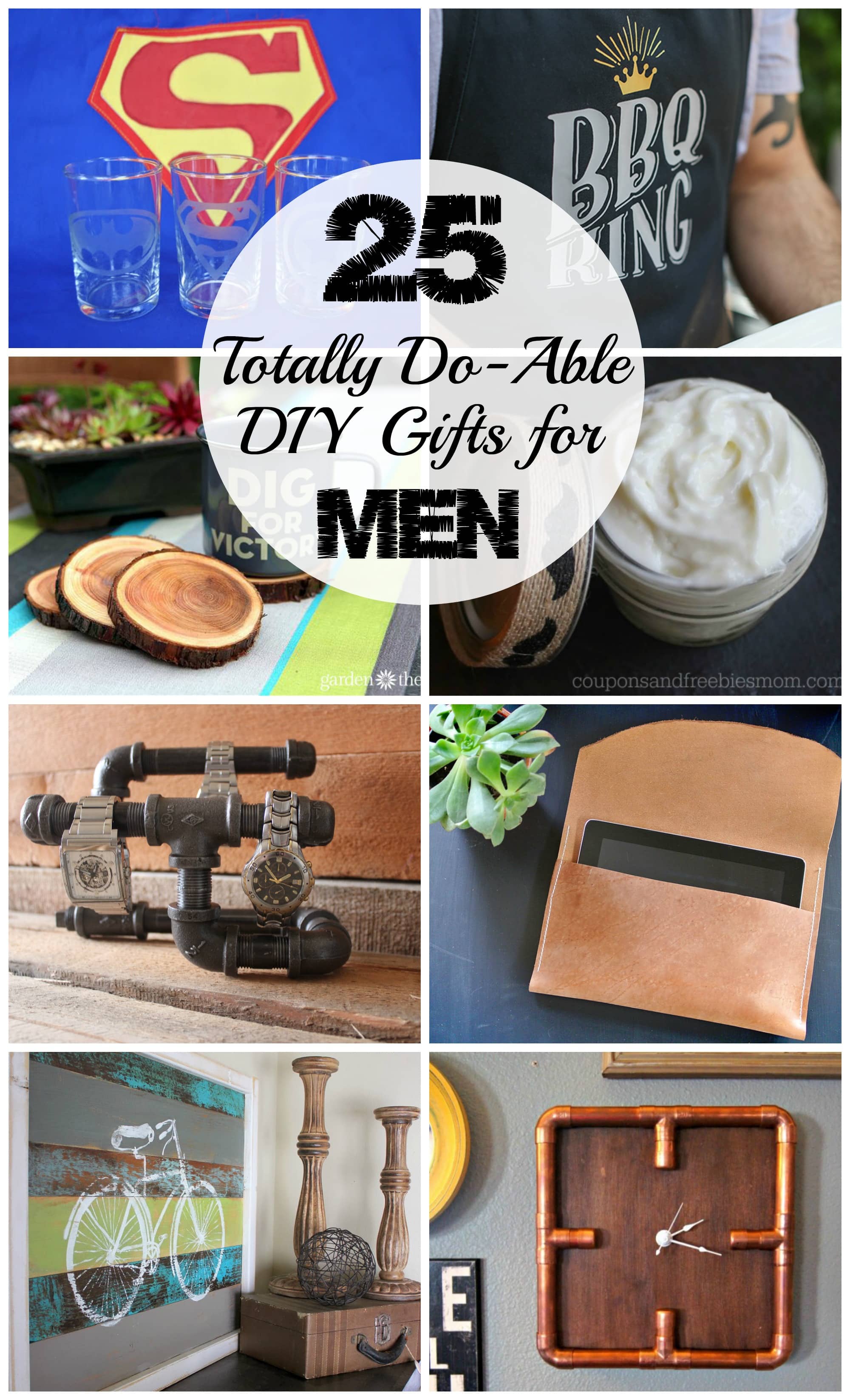 25 DIY Gifts for Men - Love Create Celebrate