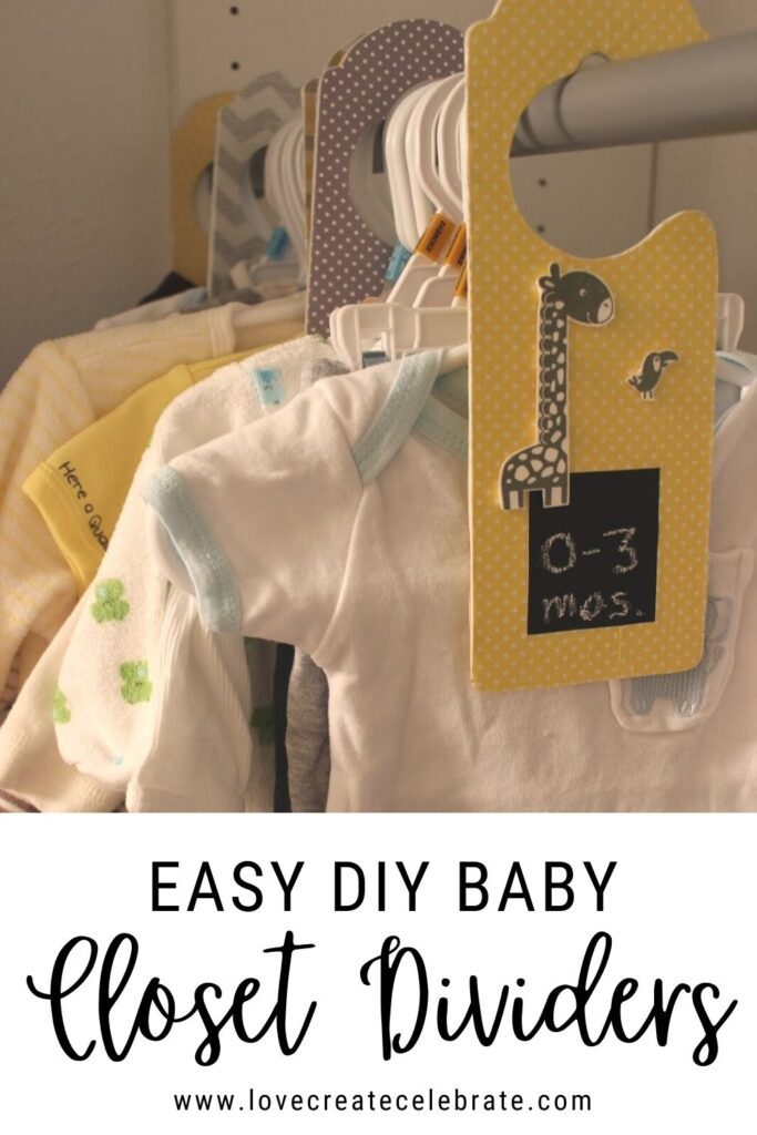 baby clothes organized with baby closet dividers