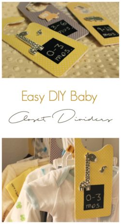 DIY Baby Closet Dividers