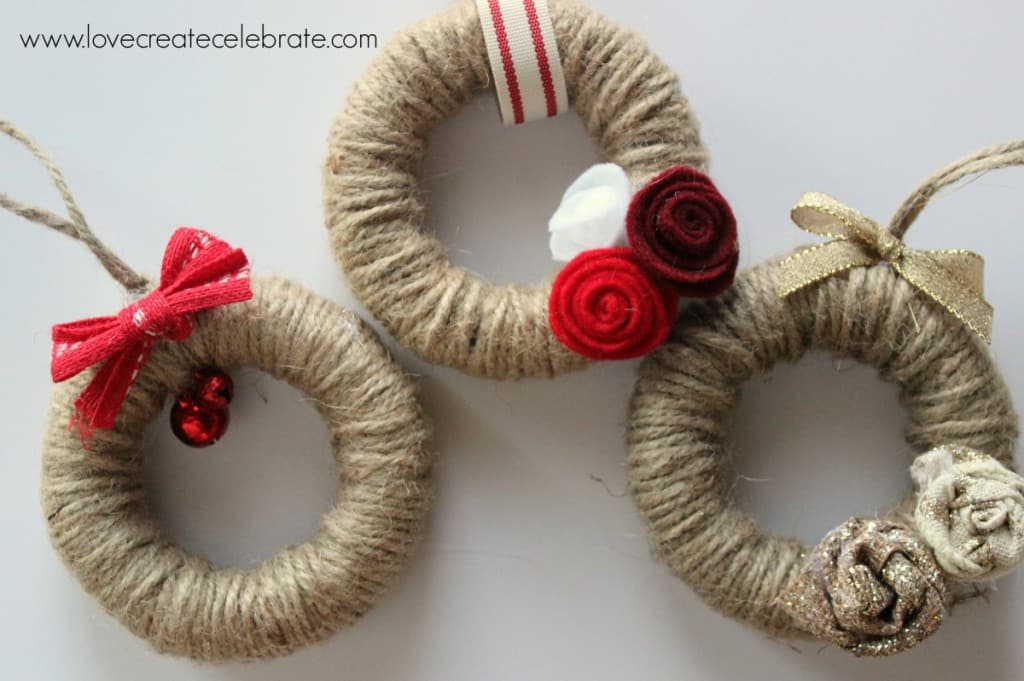 Make your own wreath ornaments