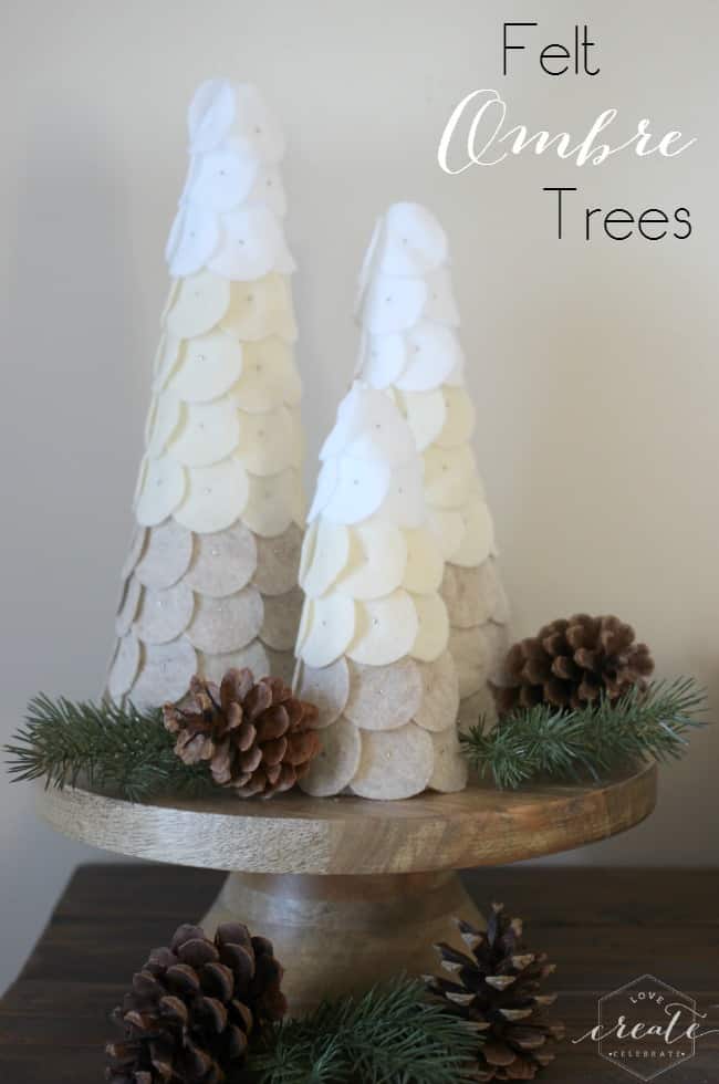 These DIY Ombre Winter Trees are the perfect pieces to decorate for the holidays, but leave up all year round! Your teens with love making them with you! 