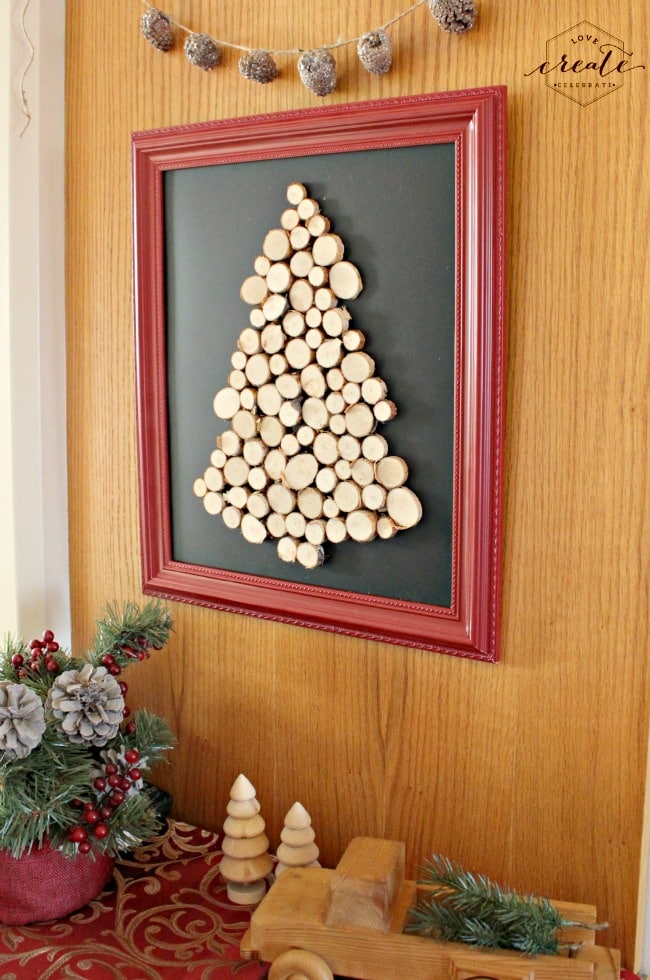 Wood Slice Christmas Tree