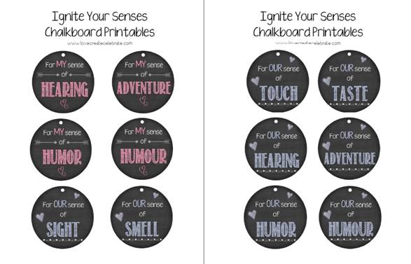Five Senses Gift Free Printable Tags Love Create Celebrate