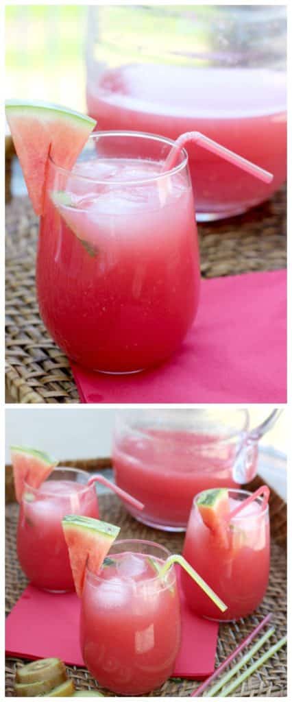 watermelon lemonade collage