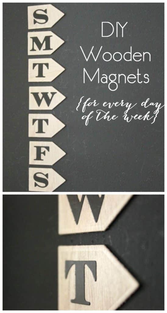 How to Make Your Own Wooden Magnets for Every Day of the Week