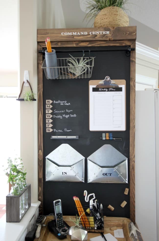 Add your printable grocery list to your home command center
