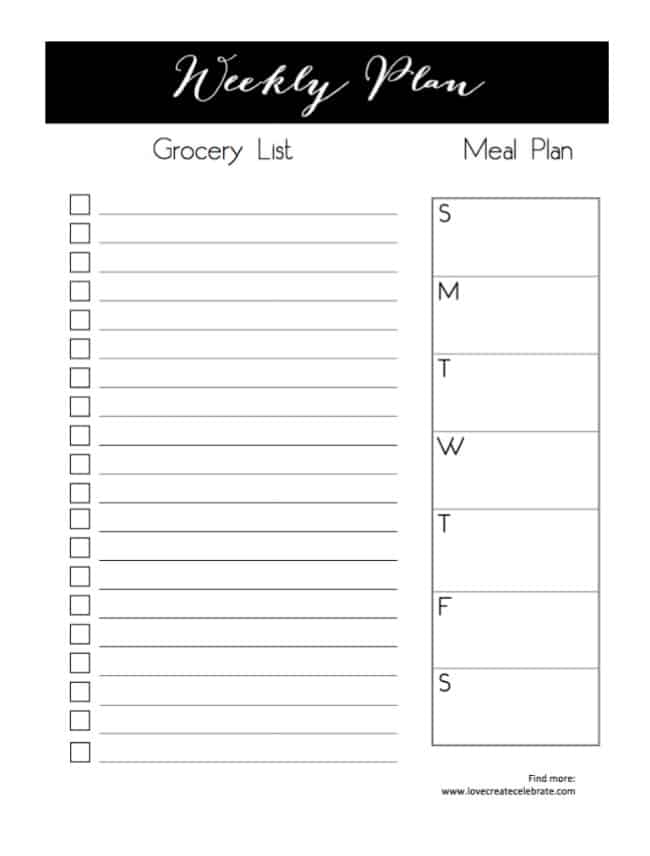 This free grocery list printable makes grocery shopping so much easier
