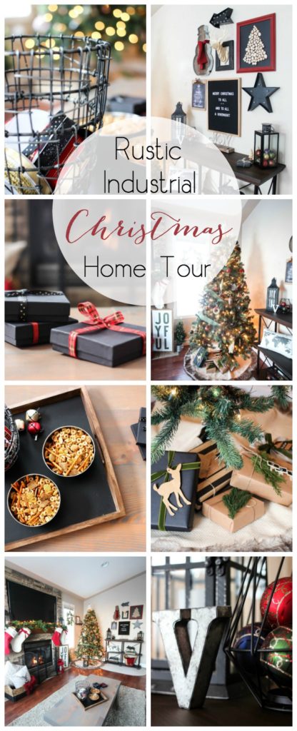 A beautiful rustic and industrial style Christmas Home Tour!
