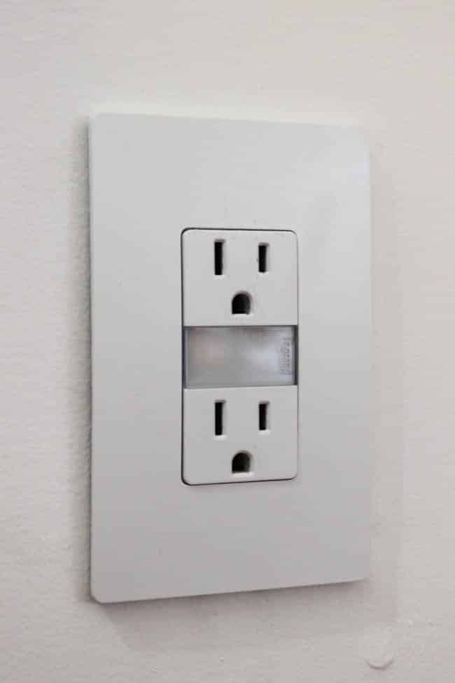 These outlet covers are modern and look great in our redesigned room