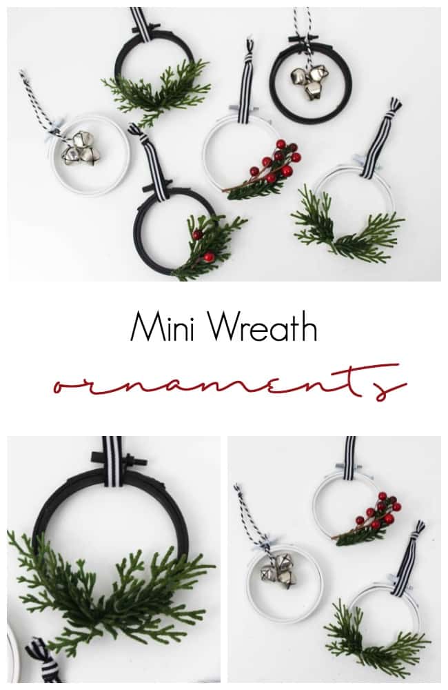 DIY Mini Wreath Ornaments make a perfect addition to your Christmas tree. Follow this simple tutorial to add a festive touch to your tree!
