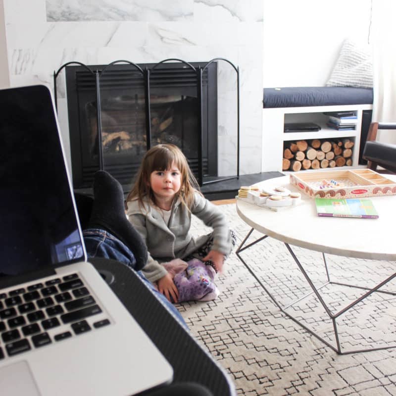 Finding a work life balance is hard for everyone! Here's a glimpse into how I balance being a blogger and a mom. Working from home and maintaining a life balance can be challenging!