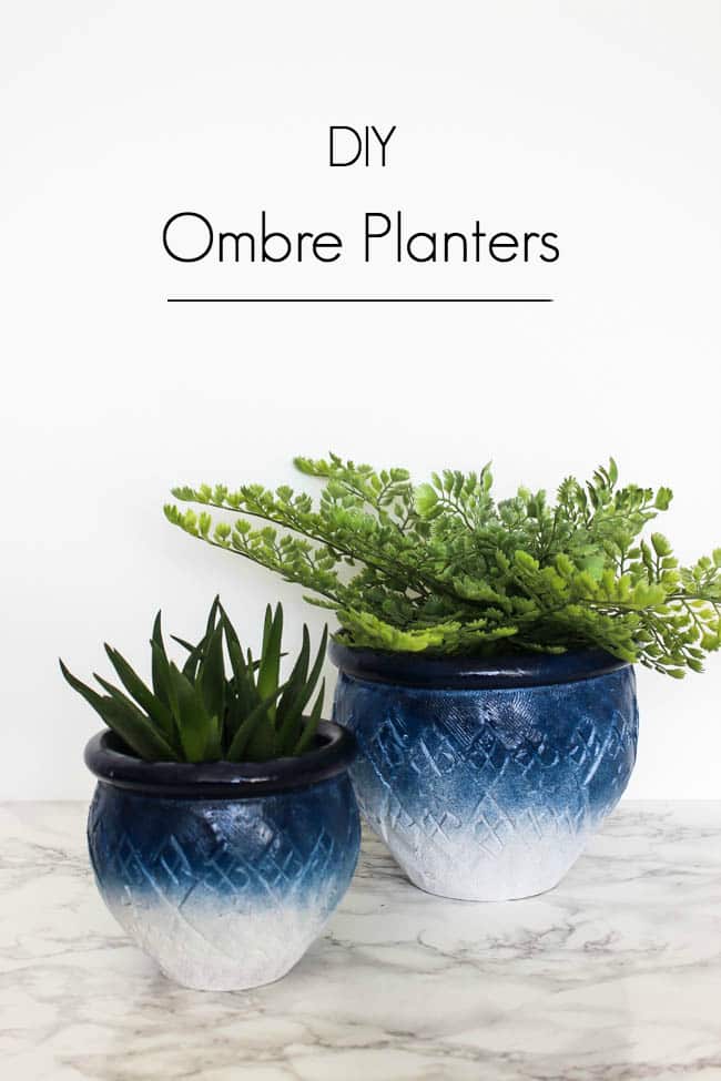 DIY Ombre Planters