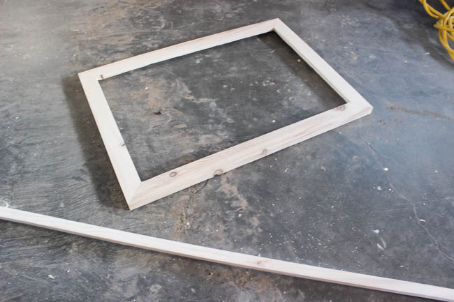 This is what the frame should look like once you're finished with the clamps