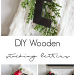 Learn how to cut wood on the Cricut Maker with this simple video tutorial! Love the beautiful holiday DIY projects! The modern stocking letters and wooden tree ornaments are the perfect Christmas DIY ideas! #Christmasornament #ornaments #DIY #Wood #Cricutmaker #ModernDesign #ModernChristmas