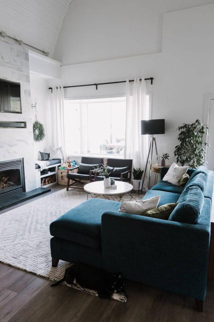 modern summer living room