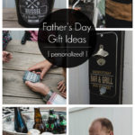 collage of gift ideas for men with text overlay reading "Father's Day gift ideas"