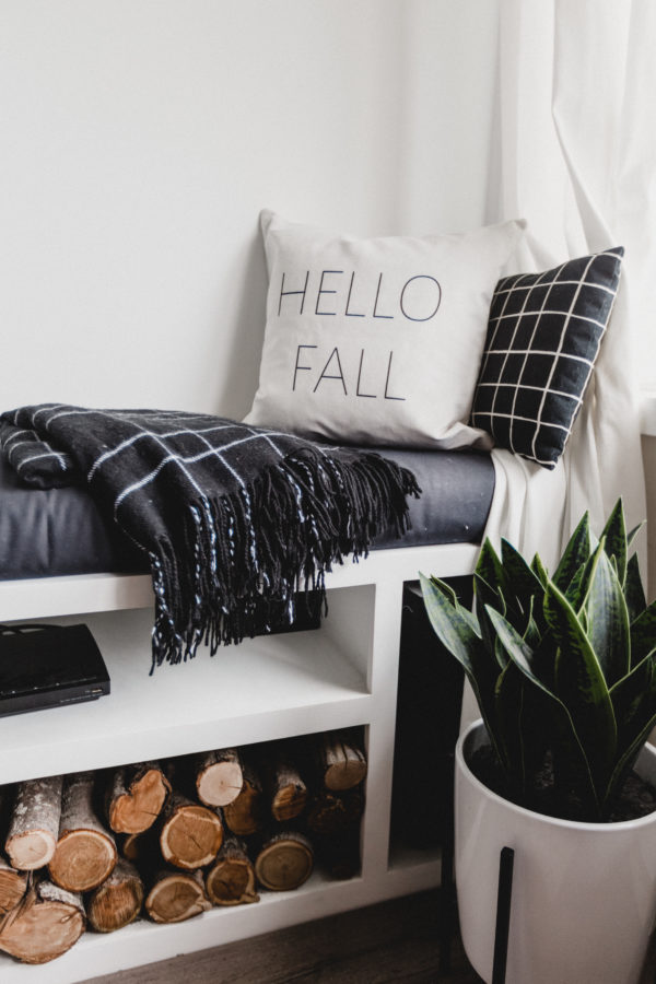 Modern Hello Fall Pillow