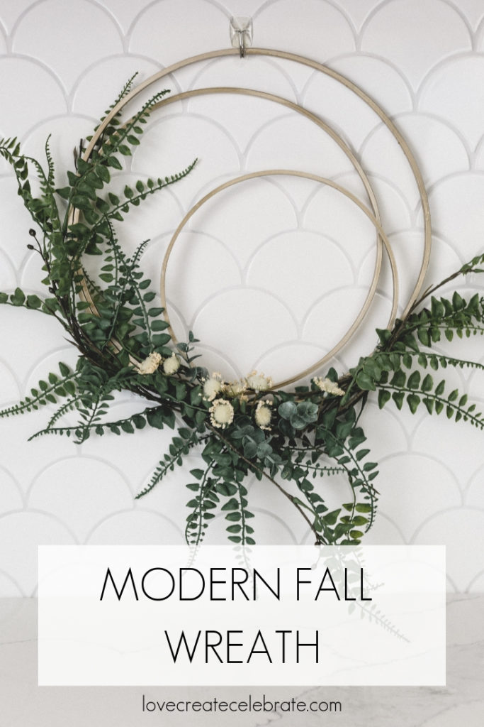 DIY Modern Fall Wreath