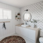 gorgeous white bathroom features