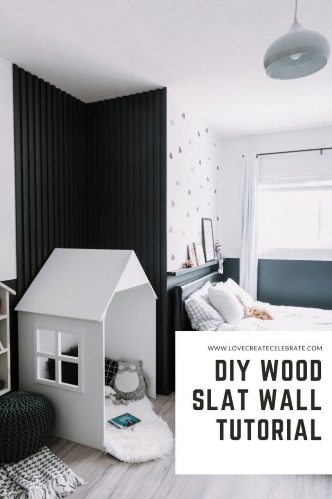 DIY Wood Slat wall tutorial