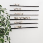 Easy letter board for the home