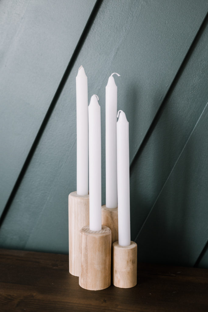 gorgeous DIY candlestick holders