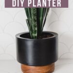 Tabletop Planter with text overlay reading Quick and Easy DIY Planter