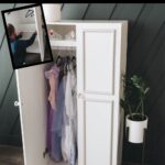 Pictures of Dress Up clothes storage with text reading Kids Dress Up Wardrobe