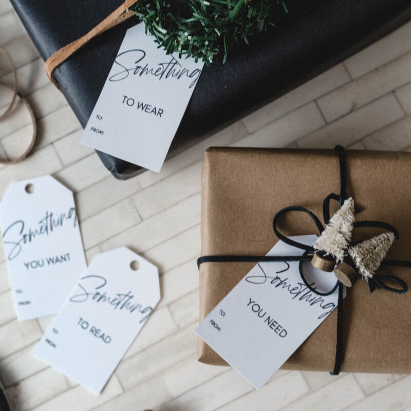 Free Printable Gift Tags for the Holidays