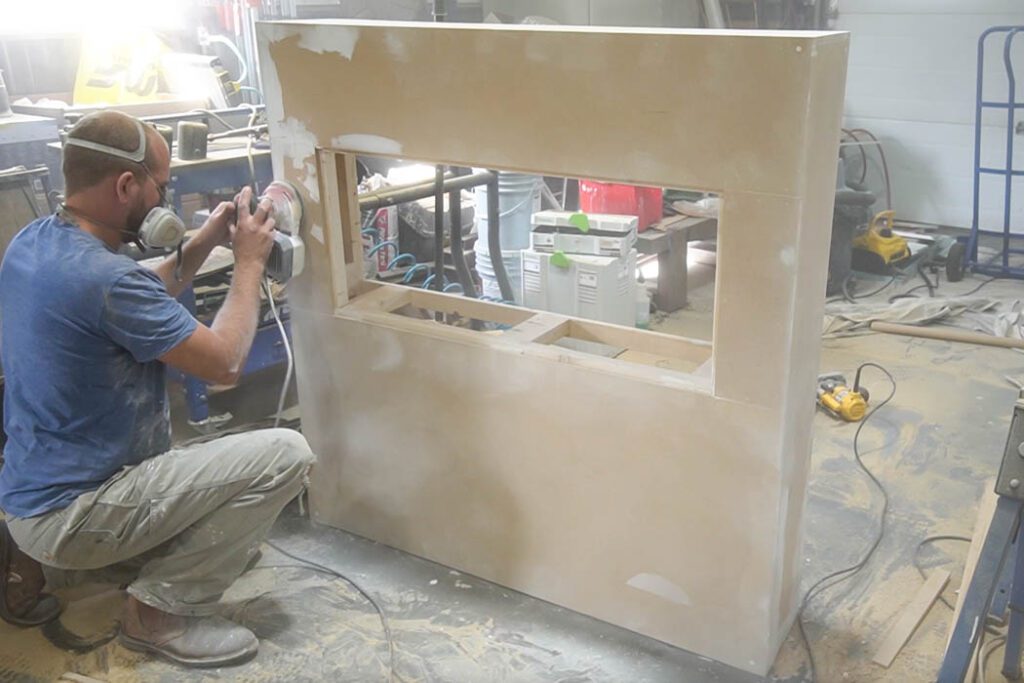 how to build a fireplace frame