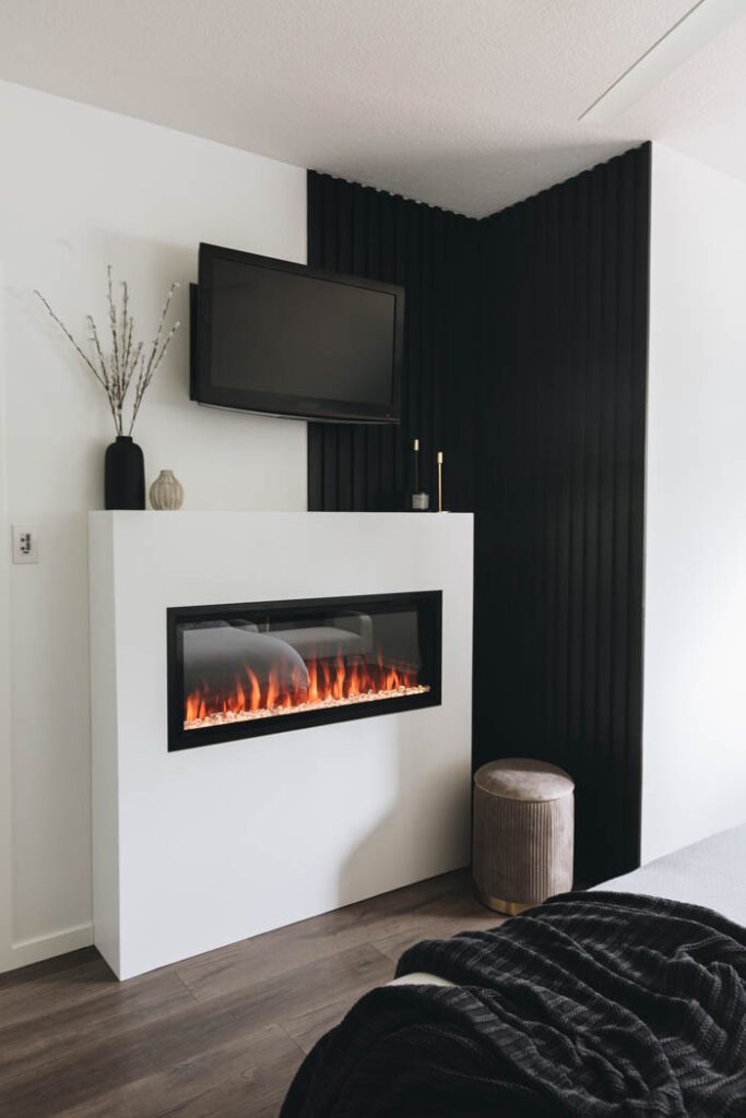 DIY modern fireplace