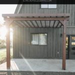 New Pergola and Concrete Slab with text reading Ultimate Guide to Pouring Concrete Slab