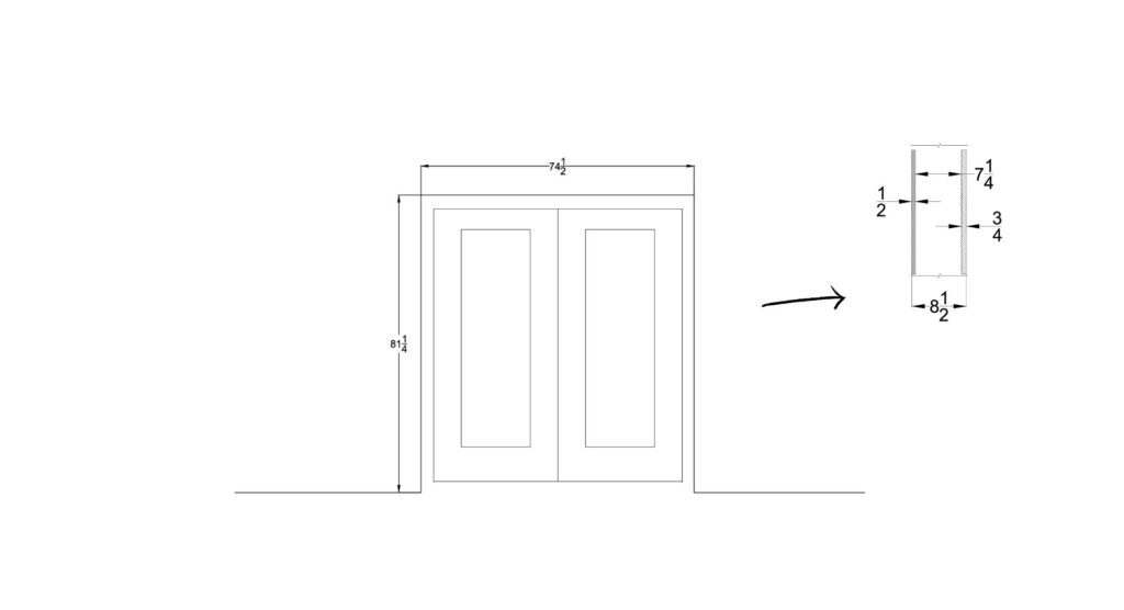 how to find french door measurements for replacement