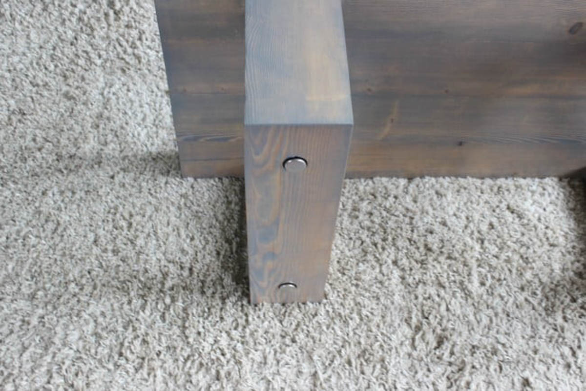 Legs of the modern coffee table