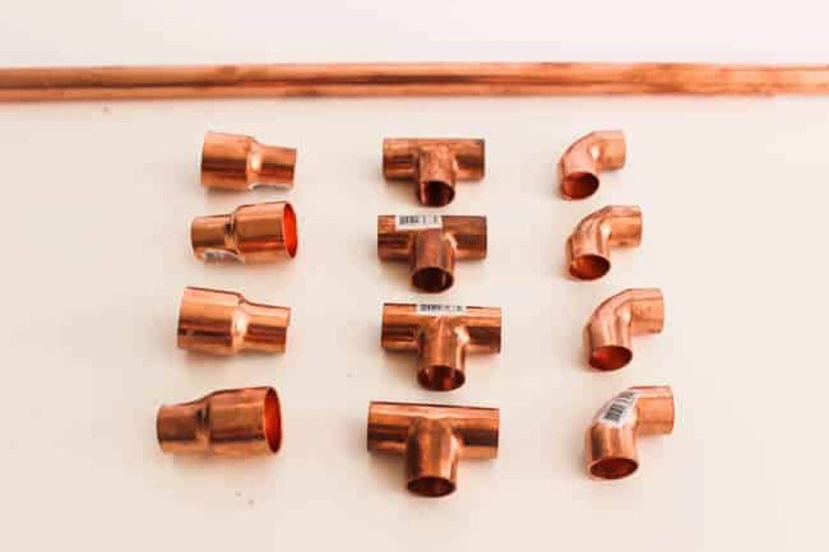 Copper supplies for the DIY modern candle holder
