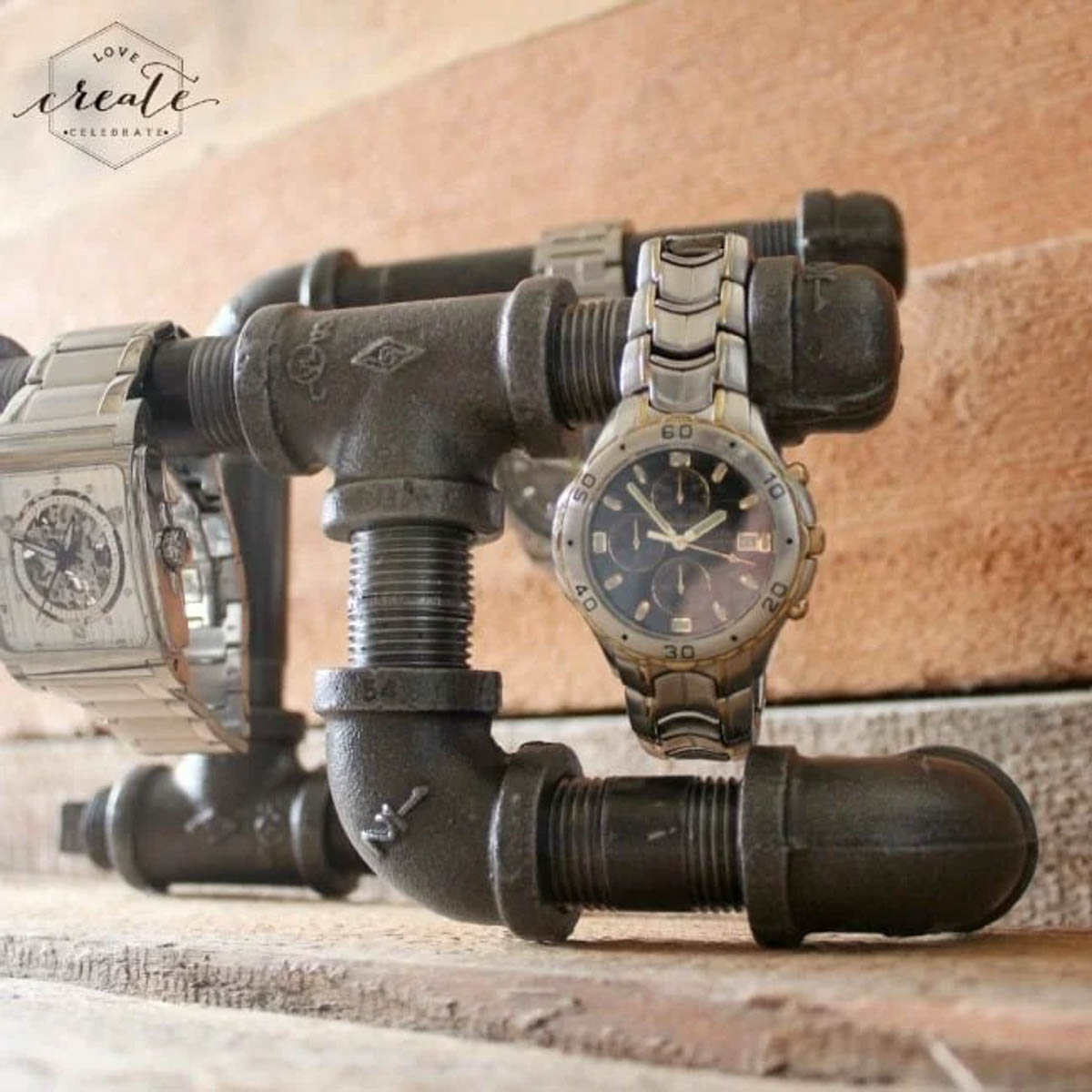 Industrial watch holder.