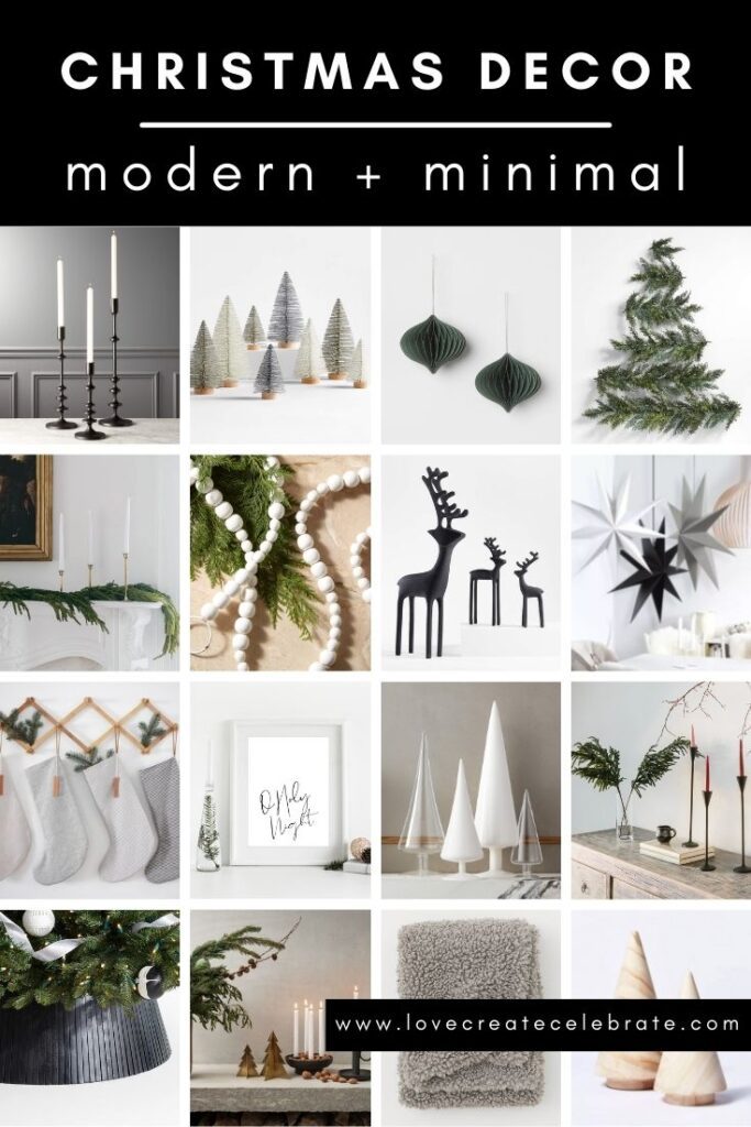 Pictures of modern Christmas decorations