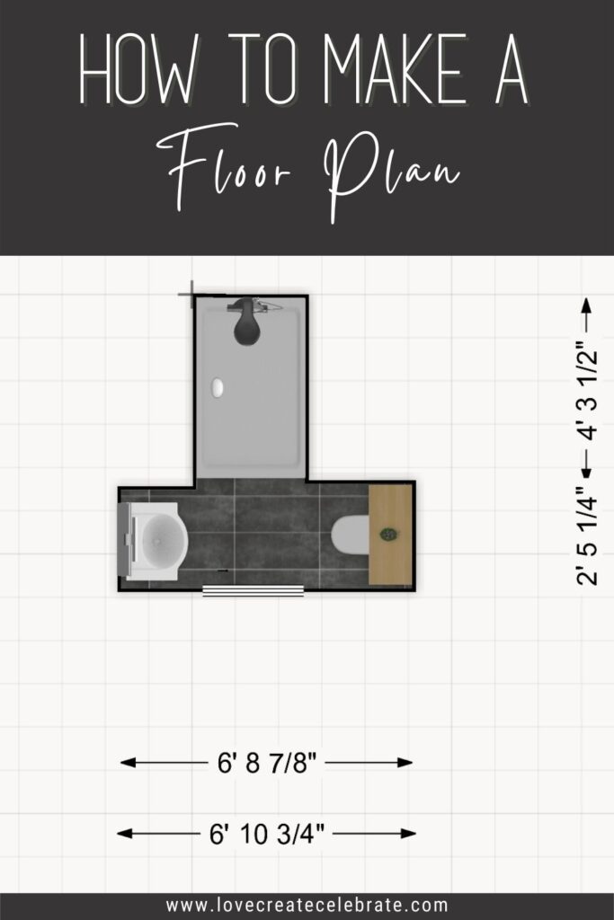 image of floor plan drawing with text overlay "How to Make a Floor Plan"