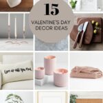 Collage of modern valentine's day decor ideas