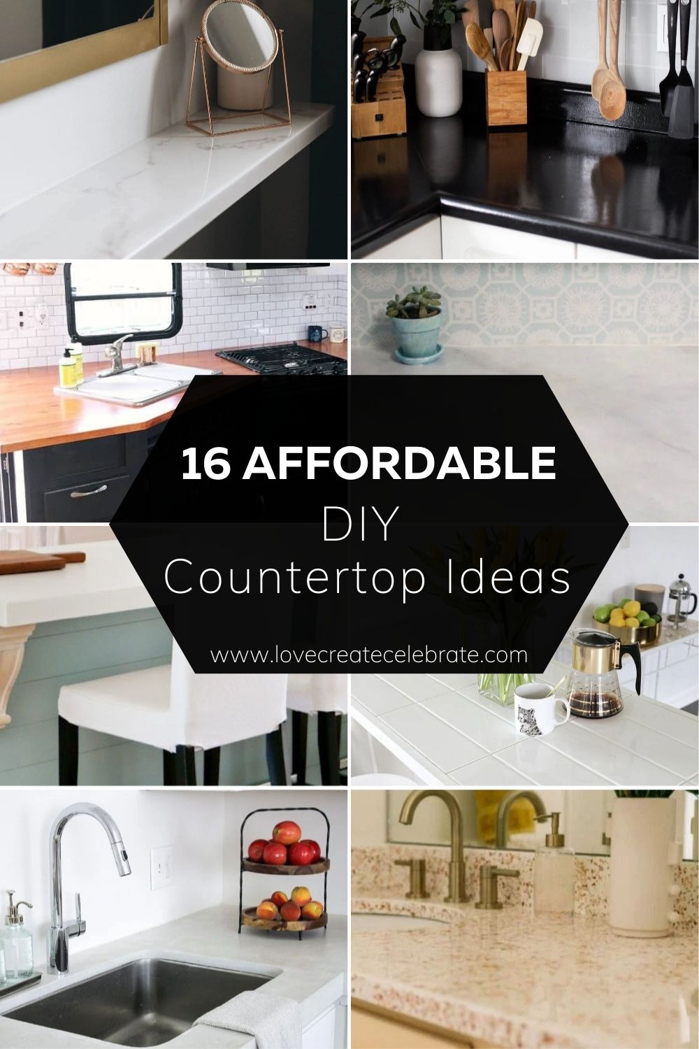 18 Affordable DIY Countertops   Love Create Celebrate