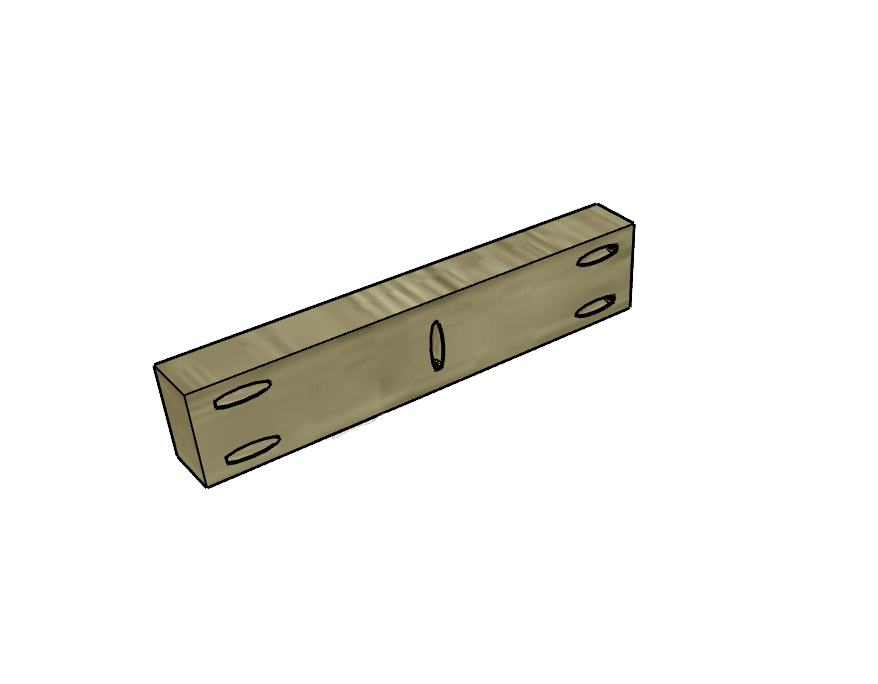 end frame for DIY Outdoor Bench