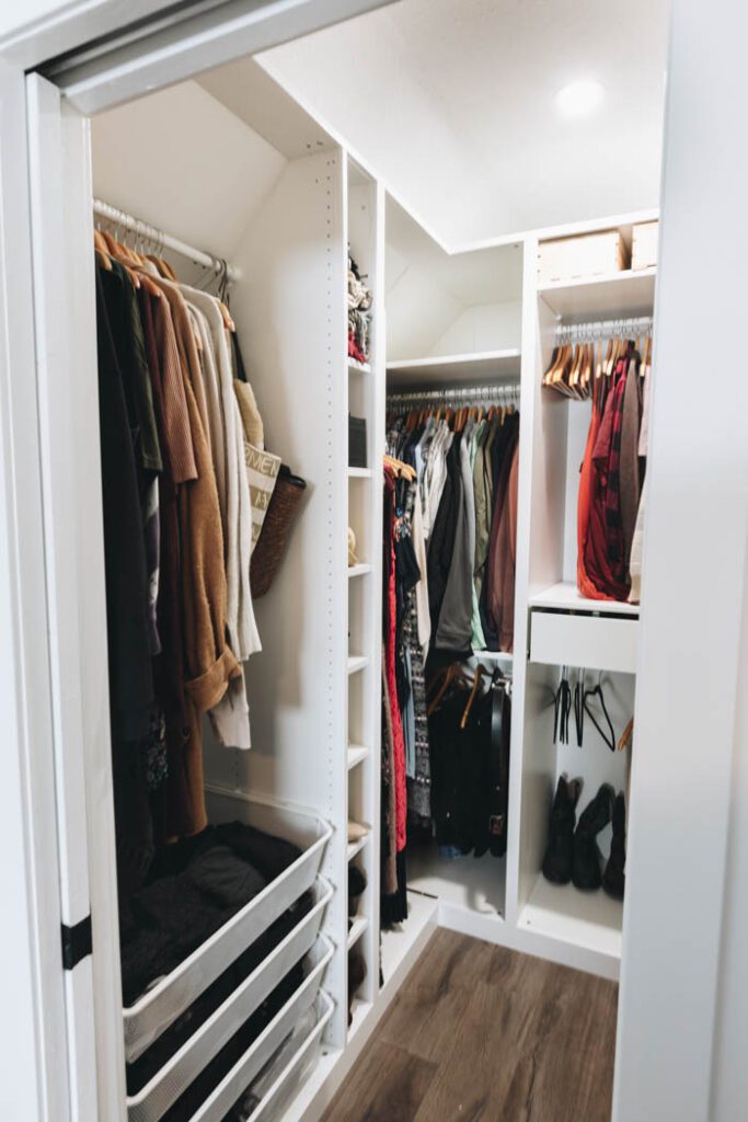 Extreme Bedroom Makeover Walk-in closet