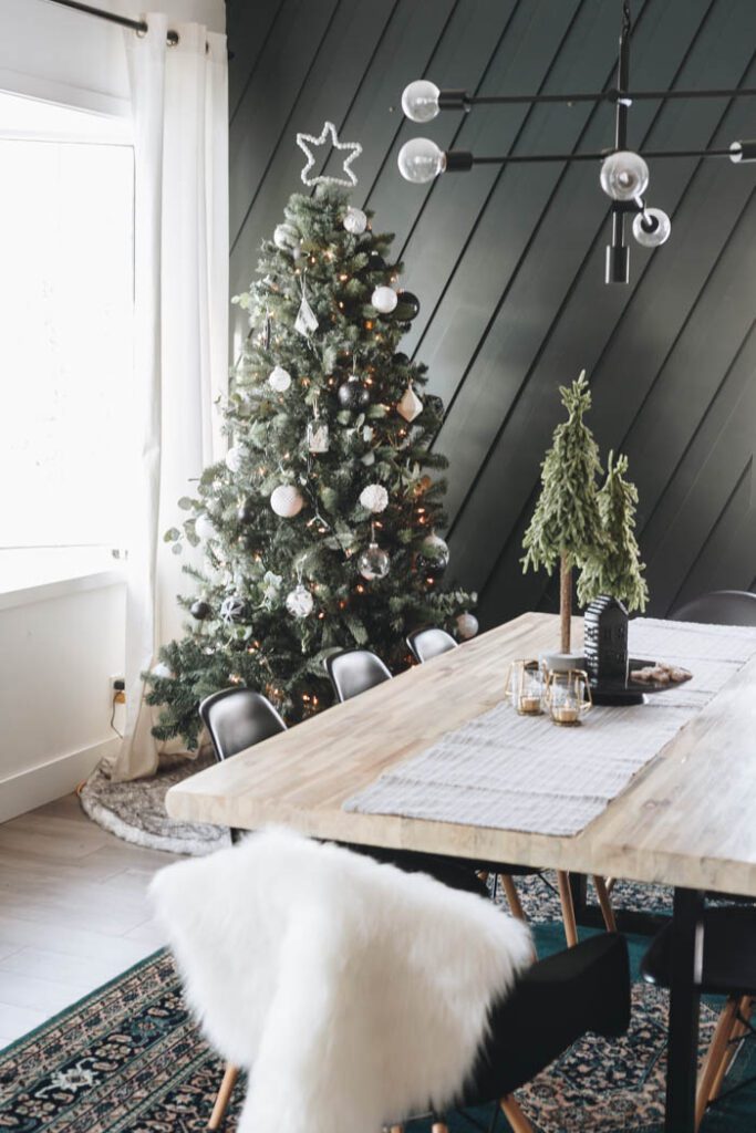 Christmas decorations in living space