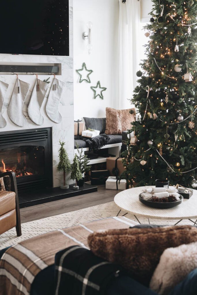Scandinavian Christmas living room