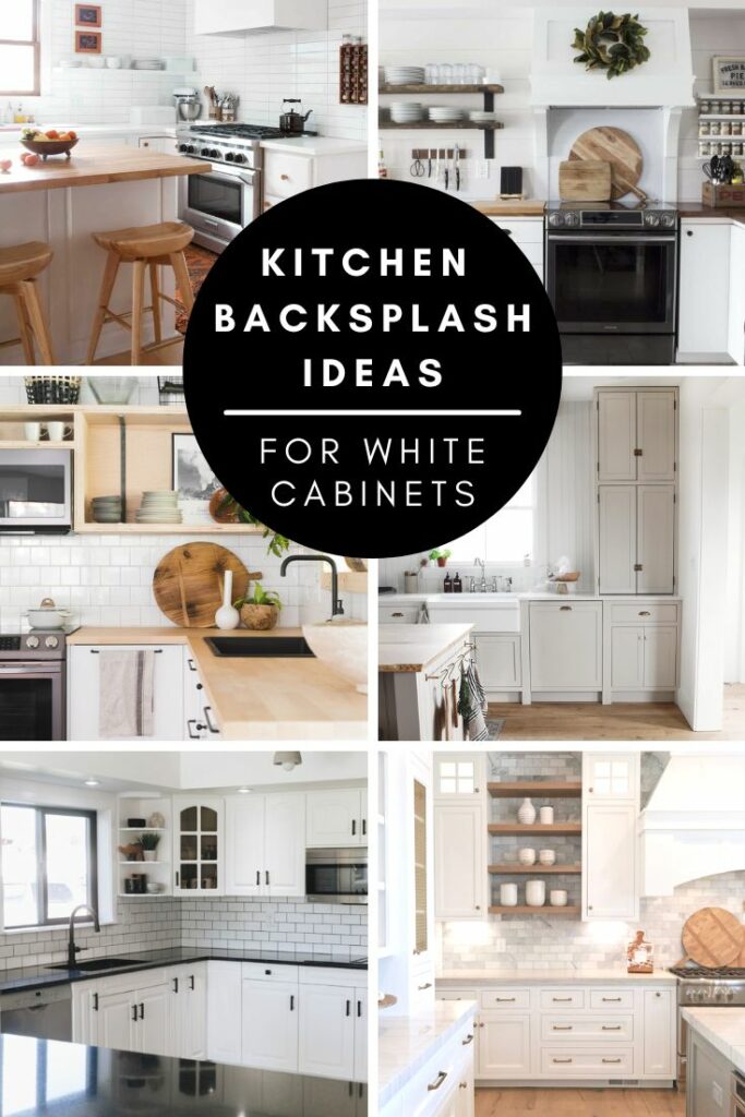 collage of kitchen backsplash ideas