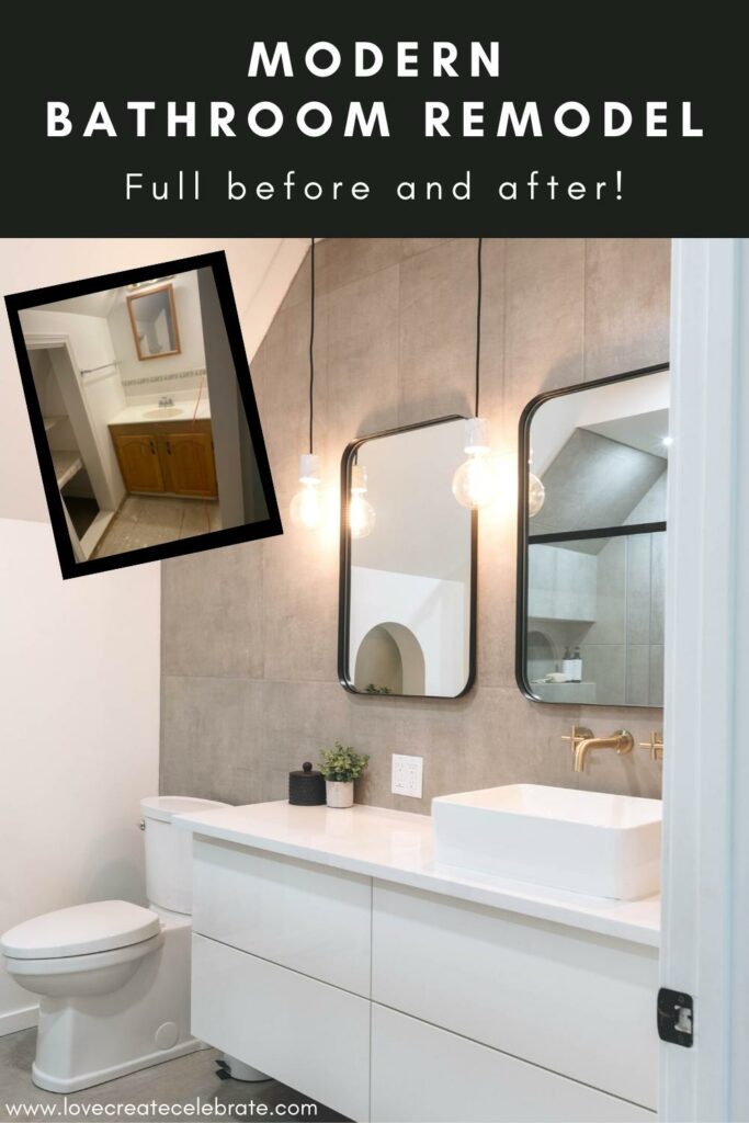 Stunning Modern Bathroom Remodel before and after pics