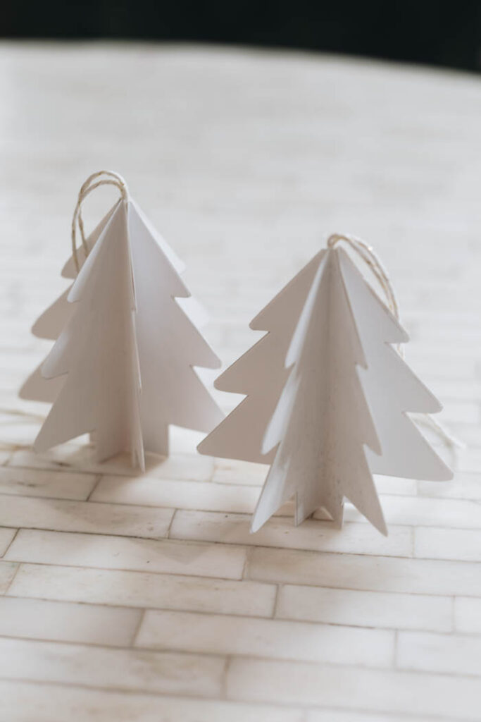 Simpler 3D Paper Trees White