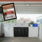 before and after photos of carport makeover