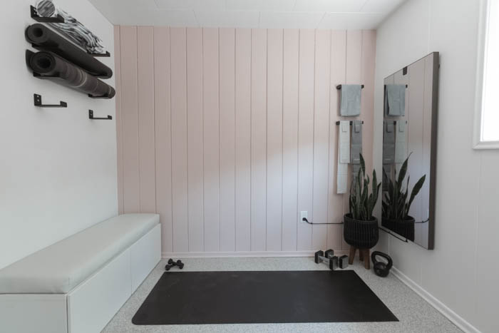 small workout, exercise, and yoga room